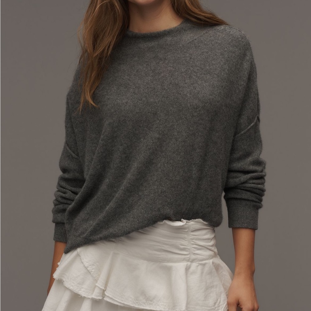 Anthropologie Gray Turtleneck Sweater